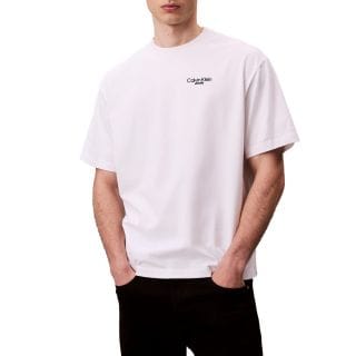 Calvin Klein Lv04rd825g T Shirt Back Print Casual Uomo
