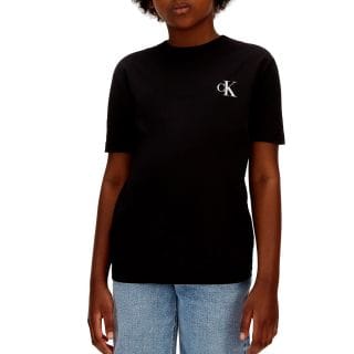 Calvin Klein Lv1cksja32 T Shirt Chest Mono Logo Abbigliamento Bambino Junior
