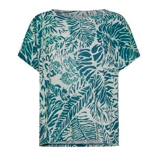 Deha D22430 T Shirt Cotone Fiammato All Over Donna Sport Style Donna