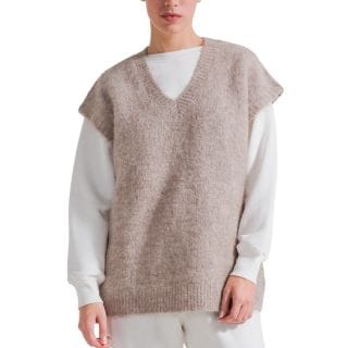 Deha D32152 Gilet Over Mix Alpaca Donna Casual Donna