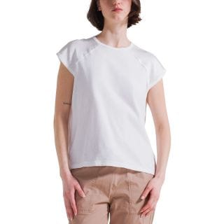 Deha D42440 T-shirt Satin Sleeve Top Donna Casual Donna