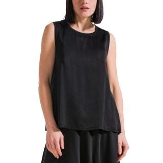 Deha D42460 Canotta Flared Satin Front Donna Casual Donna