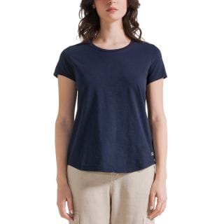 Deha D42513 T-shirt Cotone Fiammato Donna Casual Donna