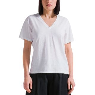 Deha D42515 T-shirt Flamme V Neck Wide Donna Casual Donna