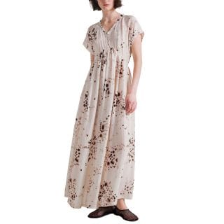 Deha D42619 Abito Lungo Fluid All Over Crinkled Viscosa Donna Casual Donna