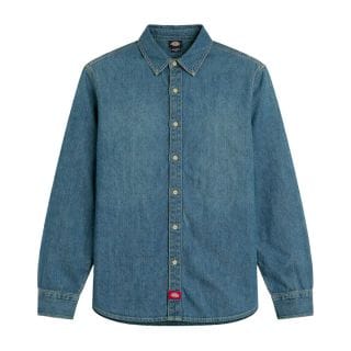 Dickies Dk0a88gyl231 Camicia Ml In Light Denim Street Style Uomo