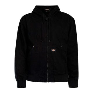 Dickies Dk0a88jzblk1 Giacca Bomber Cappuccio Unlained Canvas Street Style Uomo