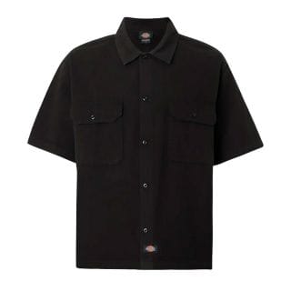 Dickies Dk0a88n9blk1 Camicia Mc 247 Work Shirt (unionville ) Boxi Fit Street Style Uomo