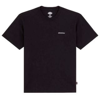 Dickies Dk0a89enblk1 T Shirt Logo Ricamato Loretto Street Style Uomo