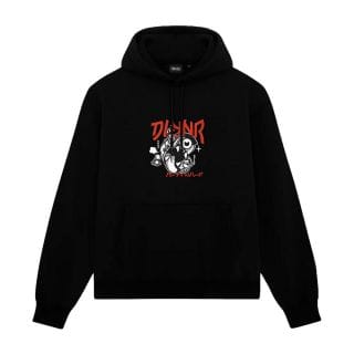 Dolly Noire Sw1026 Felpa Con Cappuccio Yokai Snapback Street Style Uomo