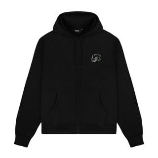 Dolly Noire Sw1075 Felpa C/cap Fz Ring Street Style Uomo