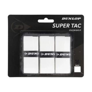 Dunlop 10374097 D Tac Super Tac Overgrip White 3pcs Accessori Tennis Uomo
