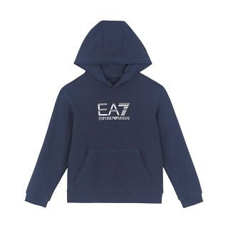 Ea7 Emporio Armani 6dbm70 Felpa Capp Big Logo Bambino Abbigliamento Bambino Junior