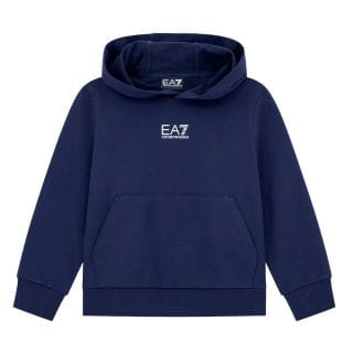 Ea7 Emporio Armani 7b000024 Felpa Con Cappuccio Core Garzata Bambino Abbigliamento Bambino Junior