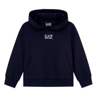 Ea7 Emporio Armani 7b000024 Felpa Con Cappuccio Core Garzata Bambino Abbigliamento Bambino Junior