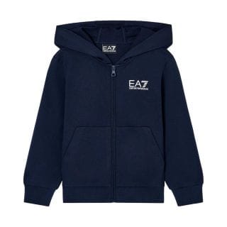 Ea7 Emporio Armani 7b000064 Felpa Fz C/capp Core Id French Terry Bambino Abbigliamento Bambino Junior