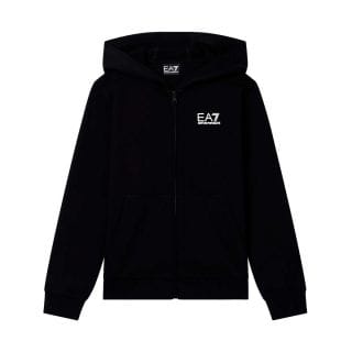 Ea7 Emporio Armani 7b000064 Felpa Fz C/capp Core Id French Terry Bambino Abbigliamento Bambino Junior