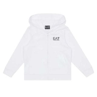 Ea7 Emporio Armani 7b000064 Felpa Fz C/capp Core Id French Terry Bambino Abbigliamento Bambino Junior