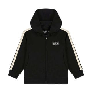 Ea7 Emporio Armani 7b000193 Felpa Fz C/capp Tape Felpata Bambino Abbigliamento Bambino Junior
