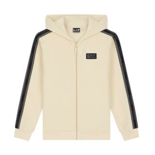 Ea7 Emporio Armani 7b000373 Felpa Fz C/capp Logo Series Tape Bambino Abbigliamento Bambino Uomo