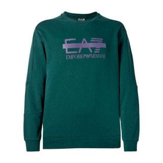 Ea7 Emporio Armani 7m001122 Felpa Girocollo Barred Felpata Sport Style Uomo