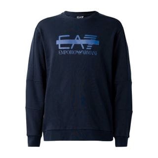 Ea7 Emporio Armani 7m001122 Felpa Girocollo Barred Felpata Sport Style Uomo