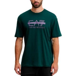 Ea7 Emporio Armani 7m001129 T-shirt Logo Barred Sport Style Uomo