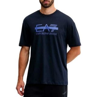 Ea7 Emporio Armani 7m001129 T-shirt Logo Barred Sport Style Uomo