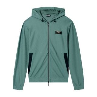Ea7 Emporio Armani 7m001339 Felpa Full Zip Con Cappuccio Gold Premium Sport Style Uomo
