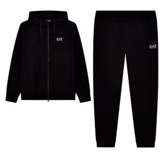 Ea7 Emporio Armani 8npv68 Tuta Fz C/capp Core Felpata Sport Style Uomo