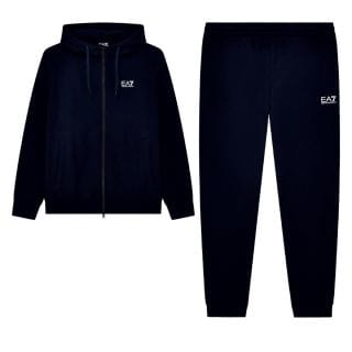 Ea7 Emporio Armani 8npv68 Tuta Fz C/capp Core Felpata Sport Style Uomo