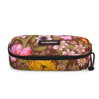 Eastpak Ek717 Astuccio Oval Popflower Brown Astucci Per Tutti I Giorni Uomo