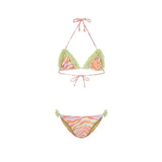 Effek Fj26sg0320 Bikini Triangolo Passamanerie Lurex Bambina Mare Bambino Junior