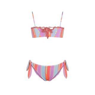 Effek Fj26sg0331 Bikini Fascia Passamanerie Lurex Bambina Mare Bambino Junior