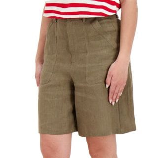 Emme Marella Adornipe26 Bermuda In Lino Donna Casual Donna