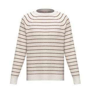 Emme Marella Afonepe26 Maglia Cotone Pailettes Donna Casual Donna