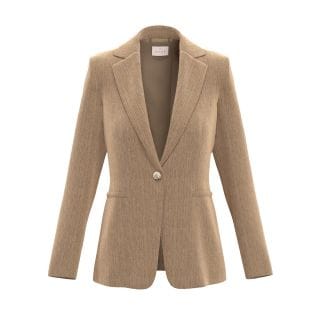 Emme Marella Casaai16 Blazer 1 Bottone Tessuto Ciniglia Stretch Donna Giacconi Donna