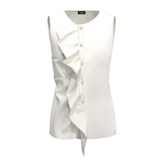 Emme Marella Costonepe25 Camicia In Popline Ss Con Rouge Donna Casual Donna