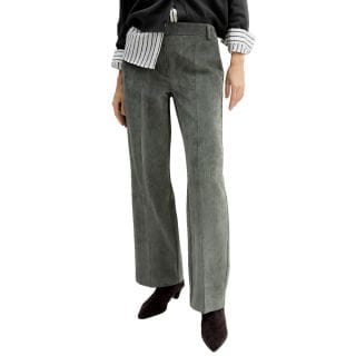 Emme Marella Draghiai26 Pantalone Gamba Fluida Velluto Coste Stch Donna Casual Donna