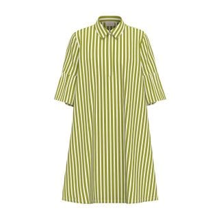 Emme Marella Epochepe26 Abito Popline Midi Svasato Manica Campana Donna Casual Donna