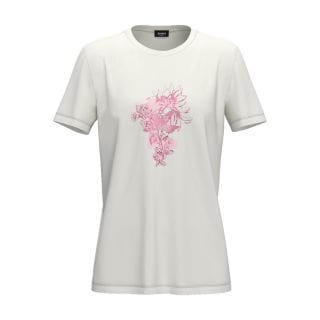 Emme Marella Fogliape25 T-shirt Stampa Floreale Donna Casual Donna