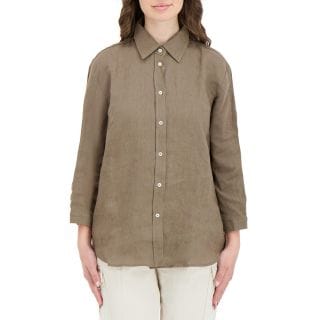 Emme Marella Girellope26 Camicia In Lino Donna Casual Donna