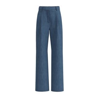 Emme Marella Guasco Pantalone Gamba Larga Pinces Donna Casual Donna