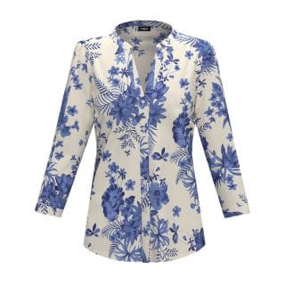 Emme Marella Iolandape25 Blusa In Mussola Fantasia Donna Casual Donna