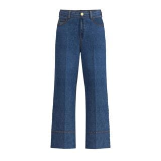 Emme Marella Kentia Jeans Stretch Con Orlo Impunturato Donna Casual Donna