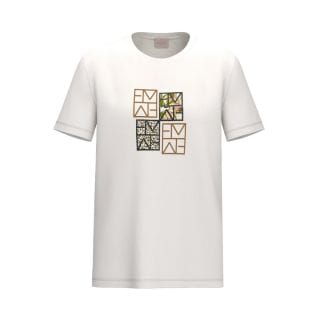 Emme Marella Mareape26 T Shirt 4 Loghi Strass Donna Casual Donna
