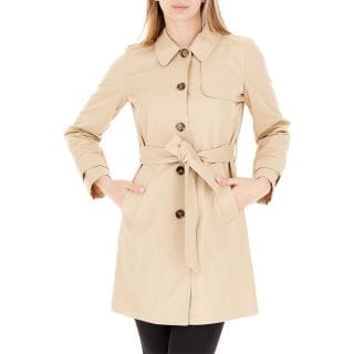 Emme Marella Operape26 Trench Lungo In Gabardina Anti Goccia Donna Giacconi Donna