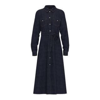 Emme Marella Regnant Abito Con Cintura In Denim Donna Casual Donna