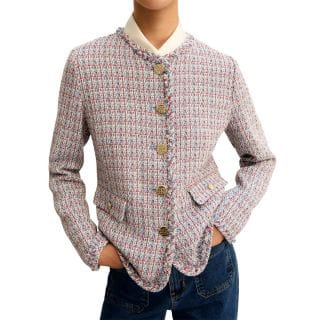 Emme Marella Ribespe26 Giacca Chanel In Stuoia Donna Giacconi Donna