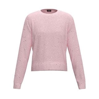 Emme Marella Ruth25 Maglia Girocollo Mix Pailettes Donna Casual Donna